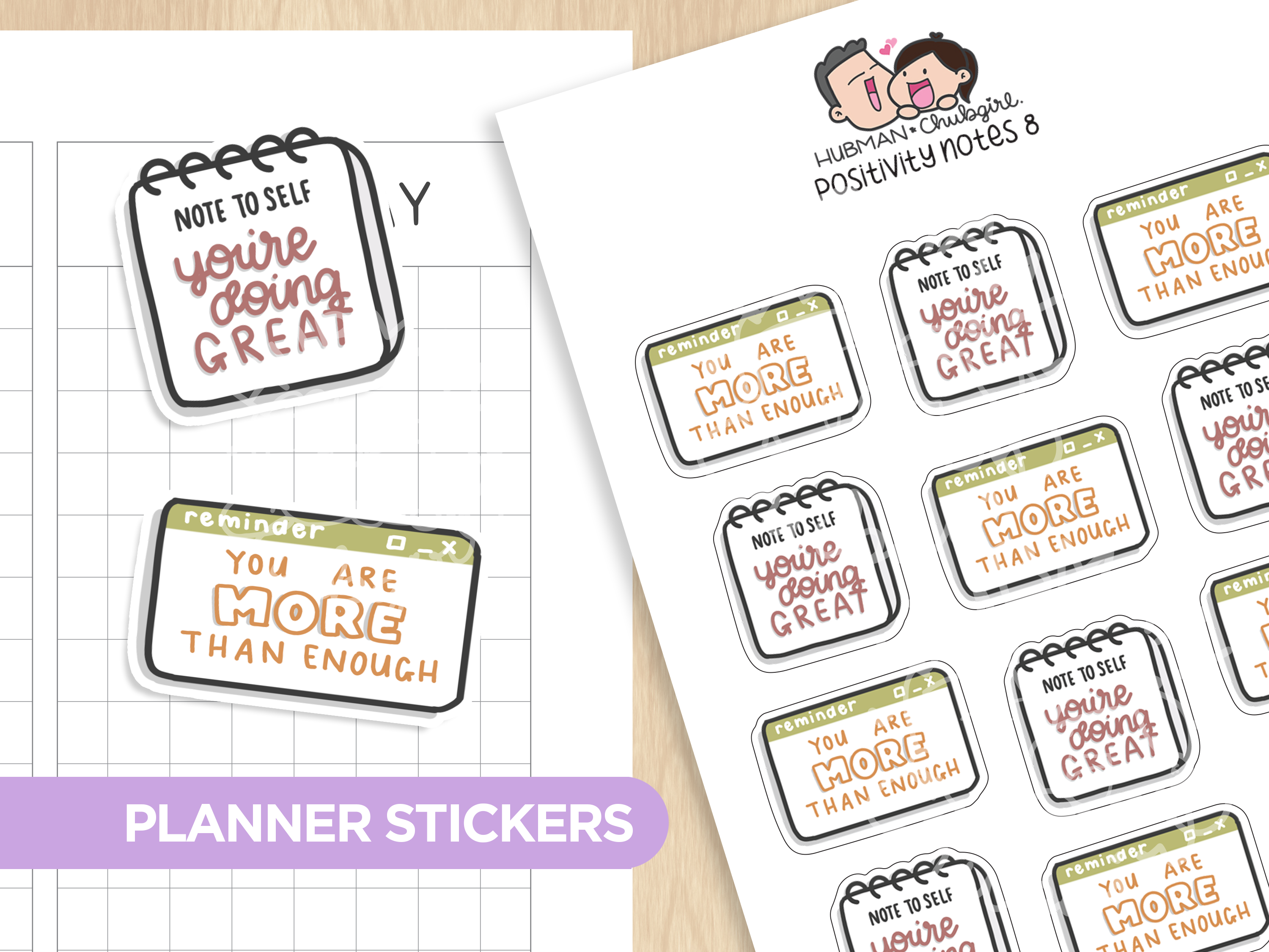 Positivity Notes Sticker Set