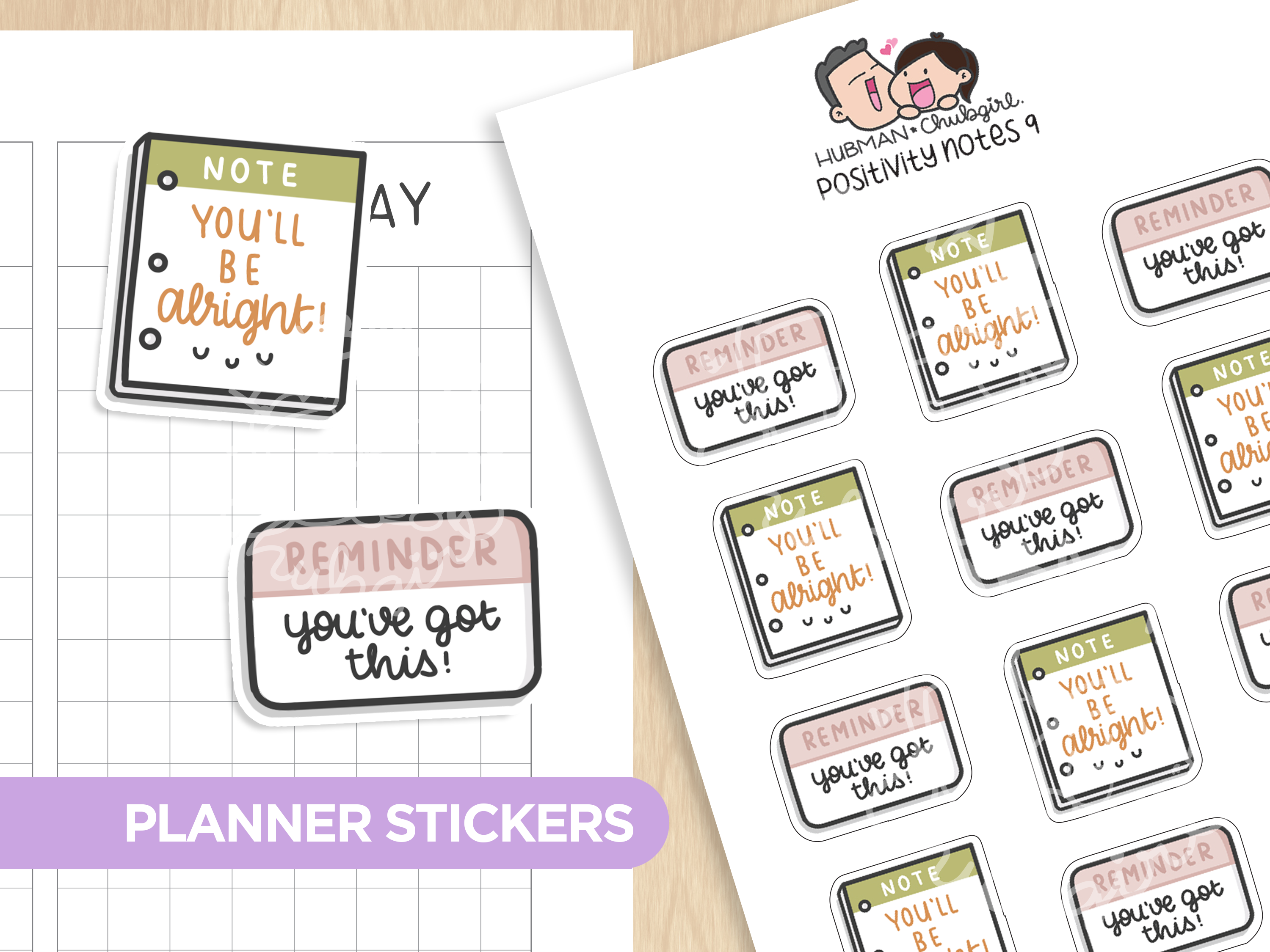 Positivity Notes Sticker Set