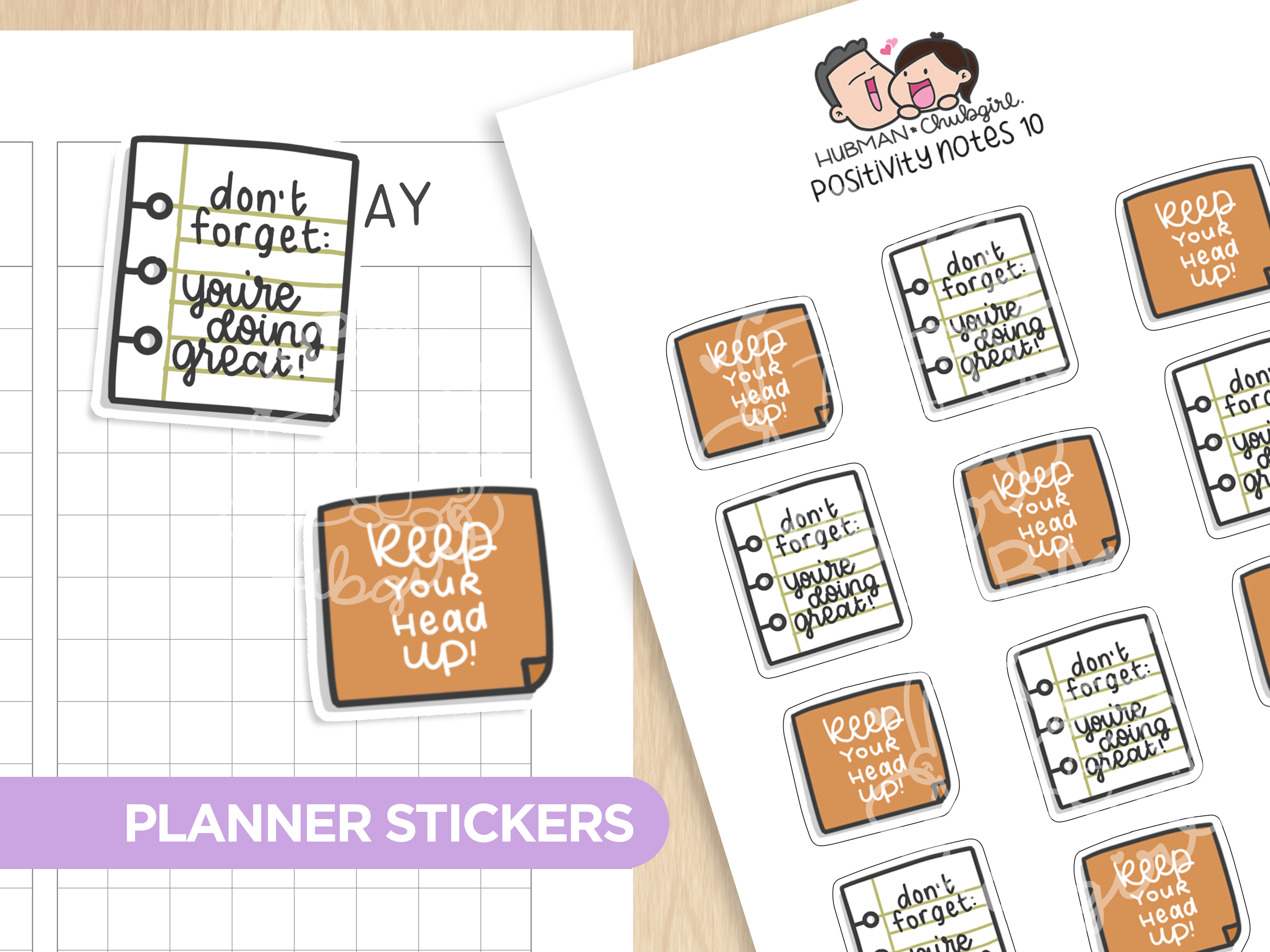 Positivity Notes Sticker Set