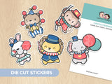 Circus Friends Die Cut Stickers