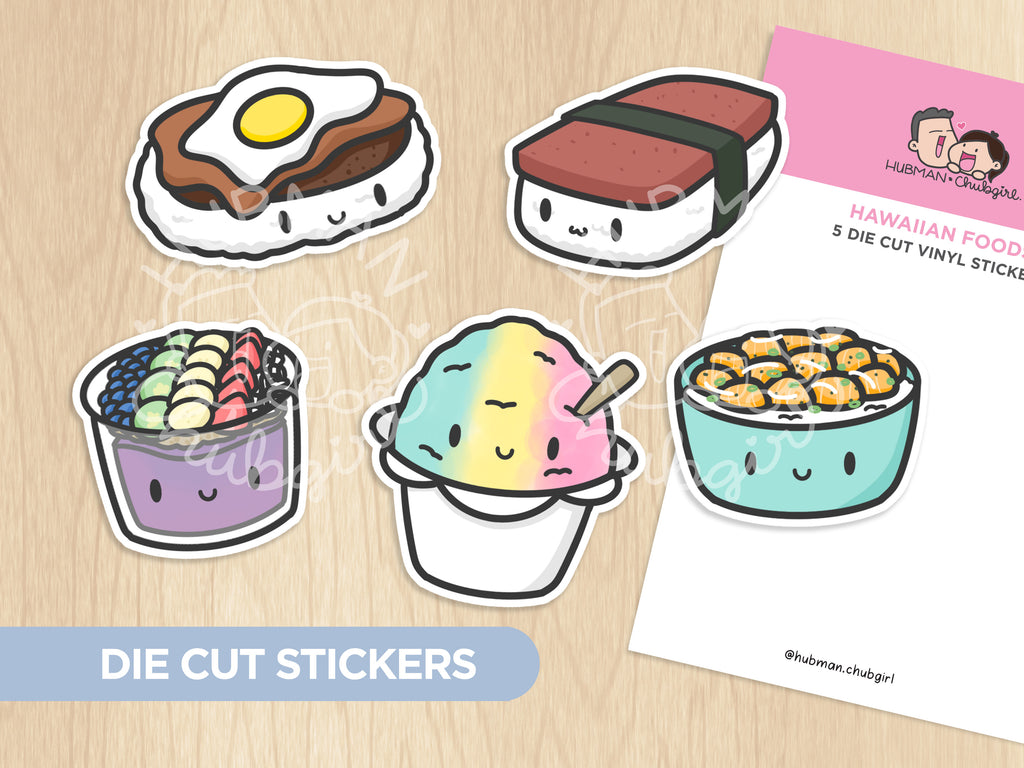 Fast Food Die Cut Stickers – Hubman and Chubgirl