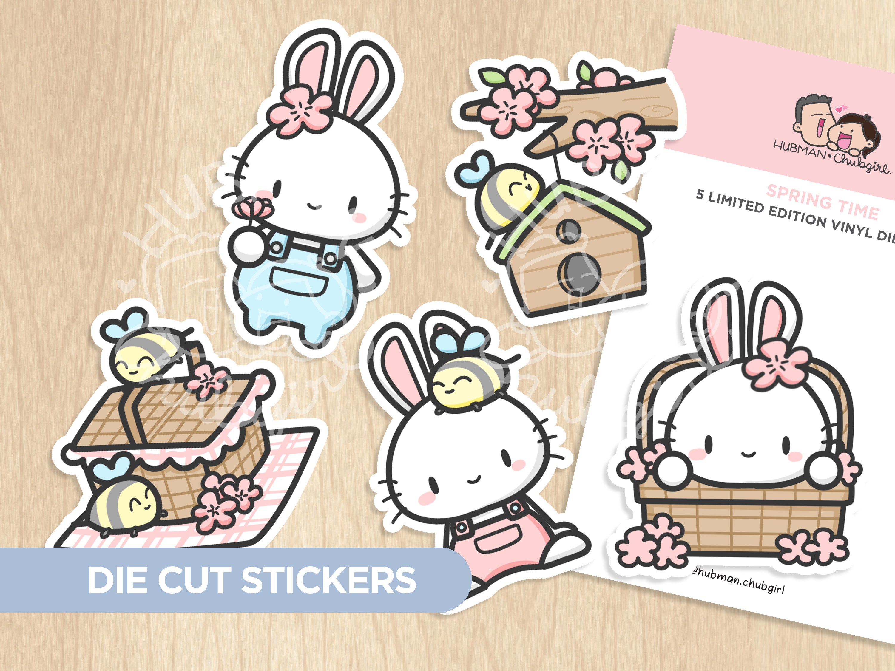 Spring Blossoms Die Cut Stickers