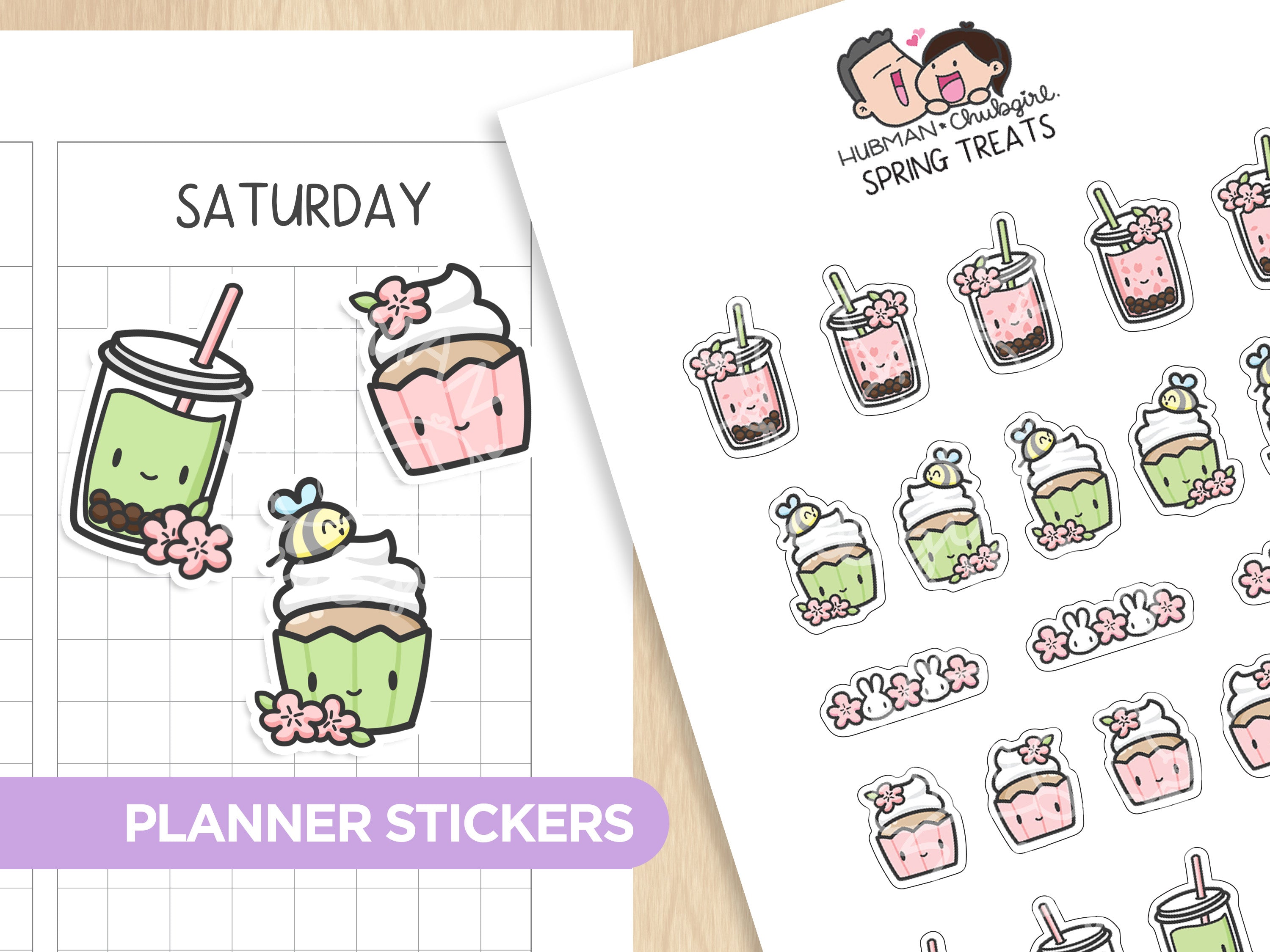 Spring Treats Planner Stickers
