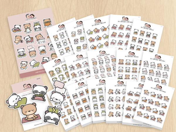 Positivity Notes 7 Planner Stickers – Hubman and Chubgirl