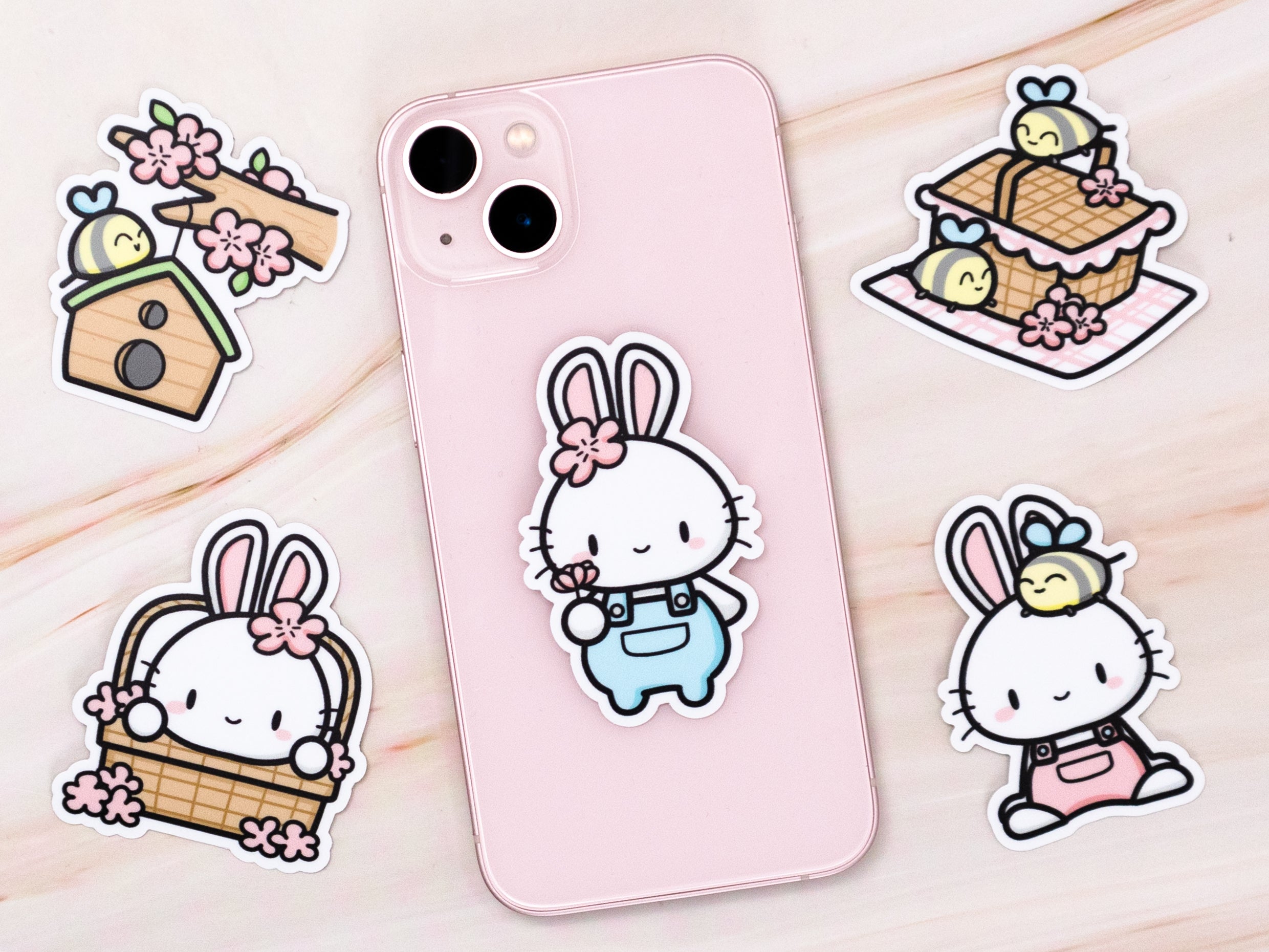 Spring Blossoms Die Cut Stickers