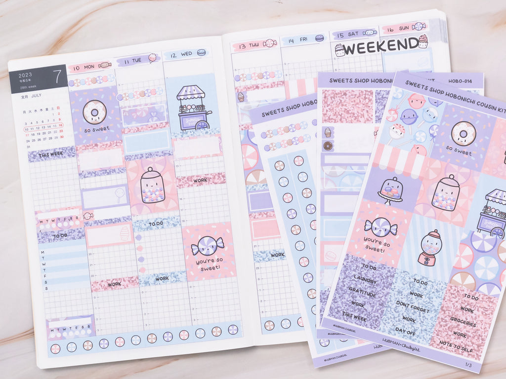 Sweets Shop Theme Hobonichi Weeks Kit – Hubman and Chubgirl