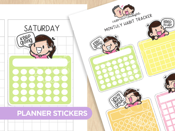 Hydrate Planner Stickers – Hubman and Chubgirl