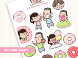 Donuts and Icecream Sticker Set